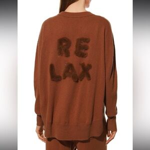 Max & Moi Brown Relax Sweater 100% Cashmere Size XS BRAND NEW